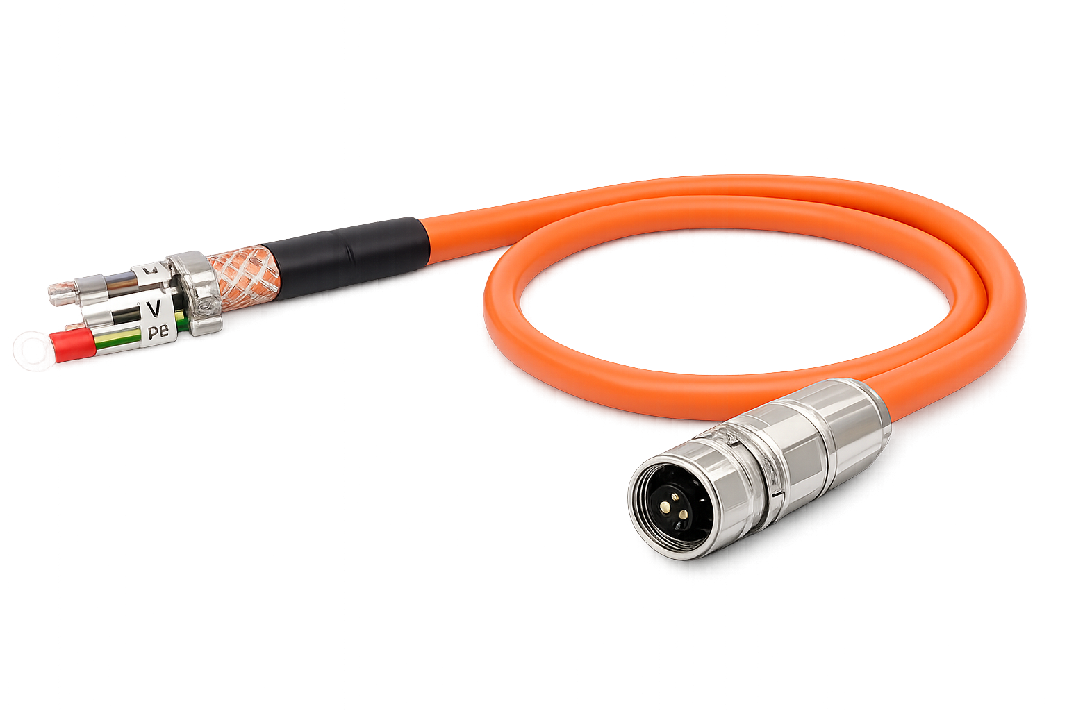 power cable suitable for Siemens 6FX3_02-5CK32, basic cable, PVC 15xd